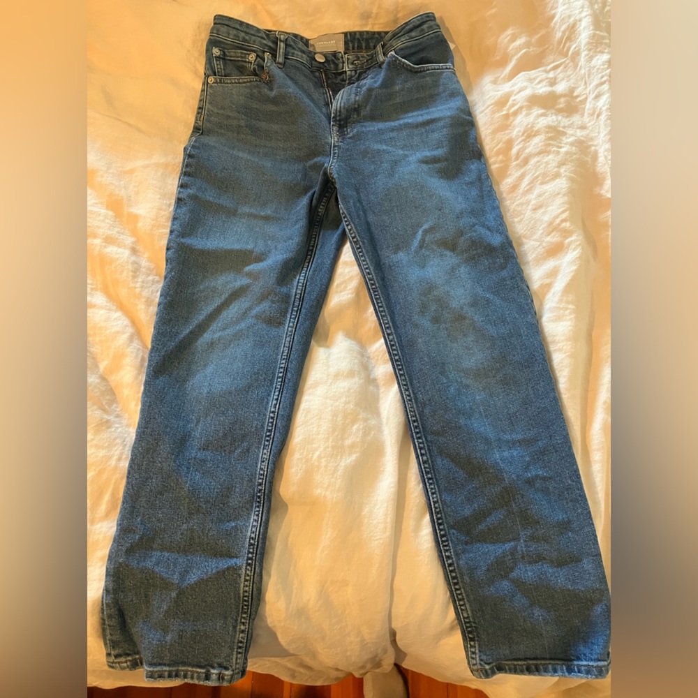 Everlane high rise straight ankle jean